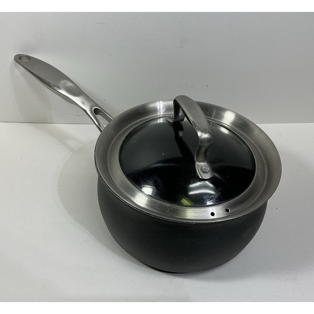 BELGIQUE 2 Quart Hard Anodized Saucepan Vented Glass Lid 30319 Cookware‎